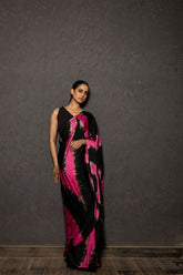 Khanz - Ice dyed Saree - Shamoise Silk - 1 Piece